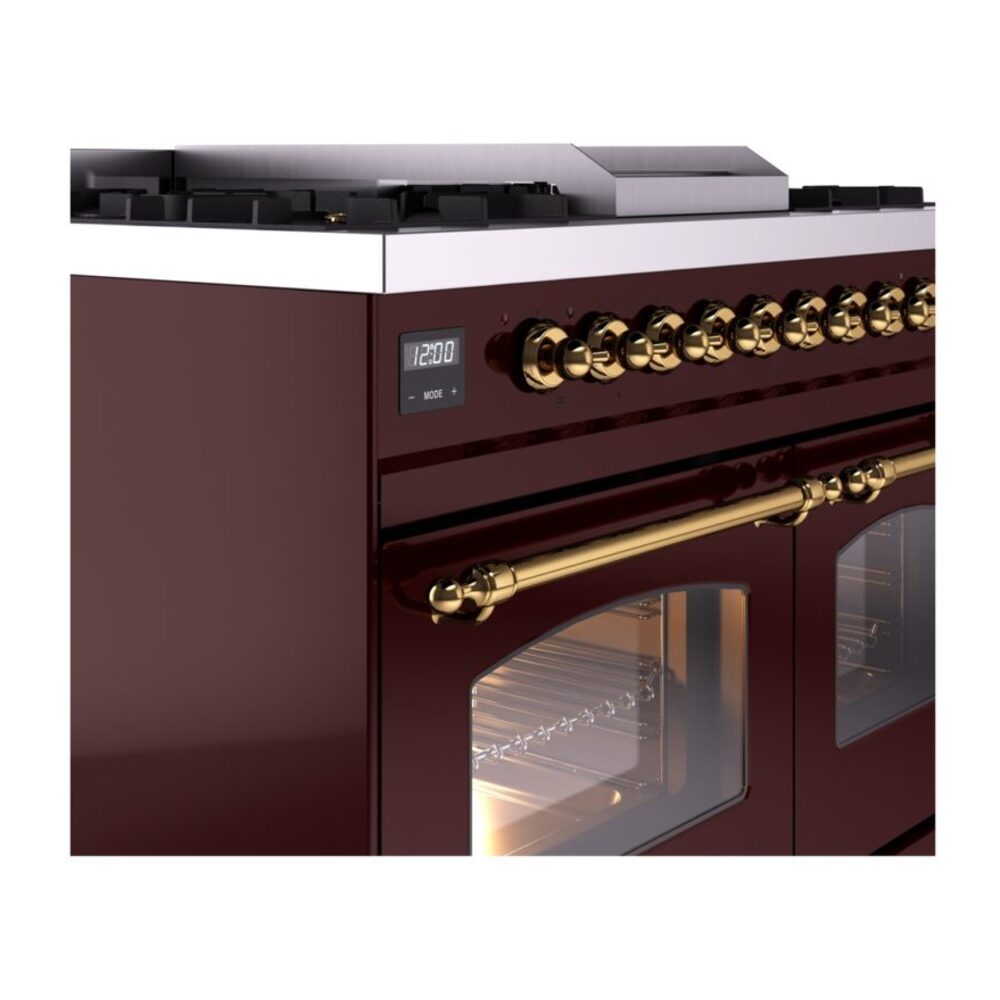 ILVE UPD40FNMPBUGLP Nostalgie II 40" Dual Fuel Range, details