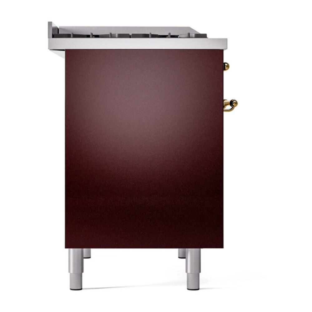 ILVE UPD40FNMPBUGLP Nostalgie II 40" Dual Fuel Range, left side view