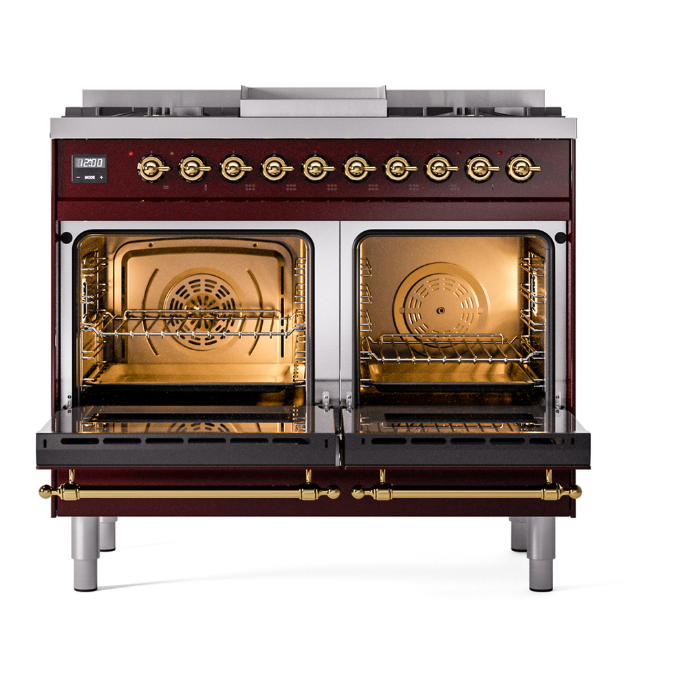 ILVE UPD40FNMPBUG Nostalgie II 40 inch Dual Fuel Range with Double