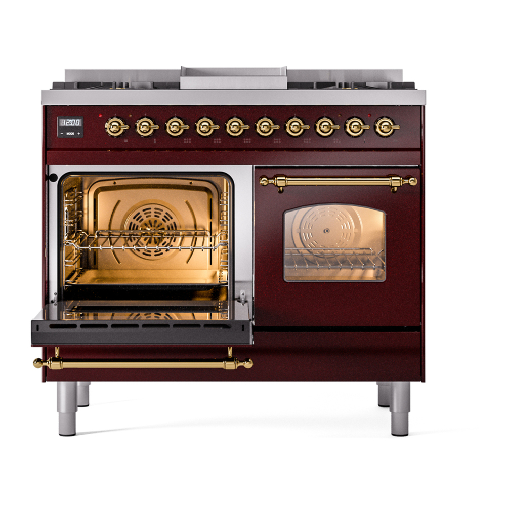 ILVE UPD40FNMPBUG Nostalgie II 40 inch Dual Fuel Range with Double