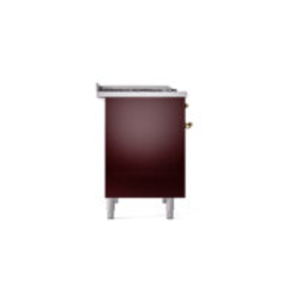 ILVE UPD40FNMPBUG Nostalgie II 40" Dual Fuel Range, left side view