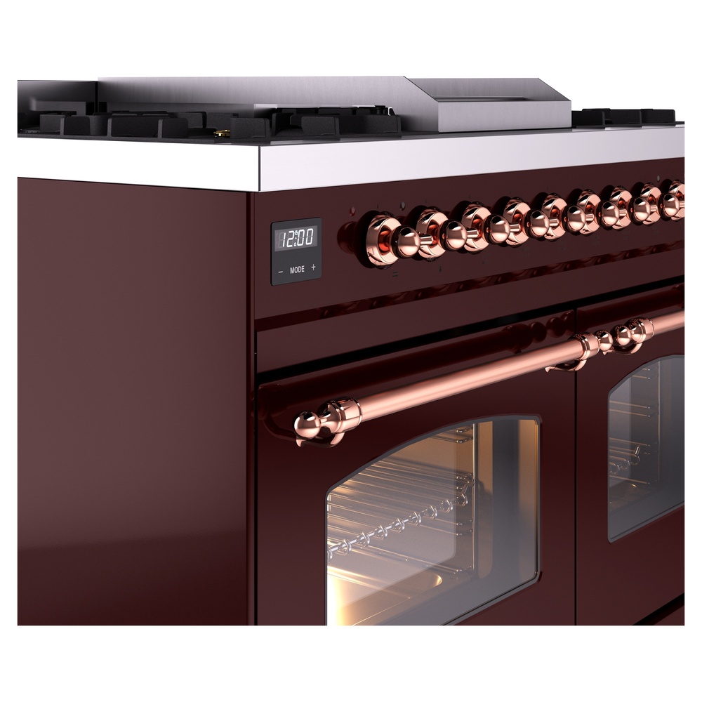 ILVE UPD40FNMPBUPLP Nostalgie II 40" Dual Fuel Range, details