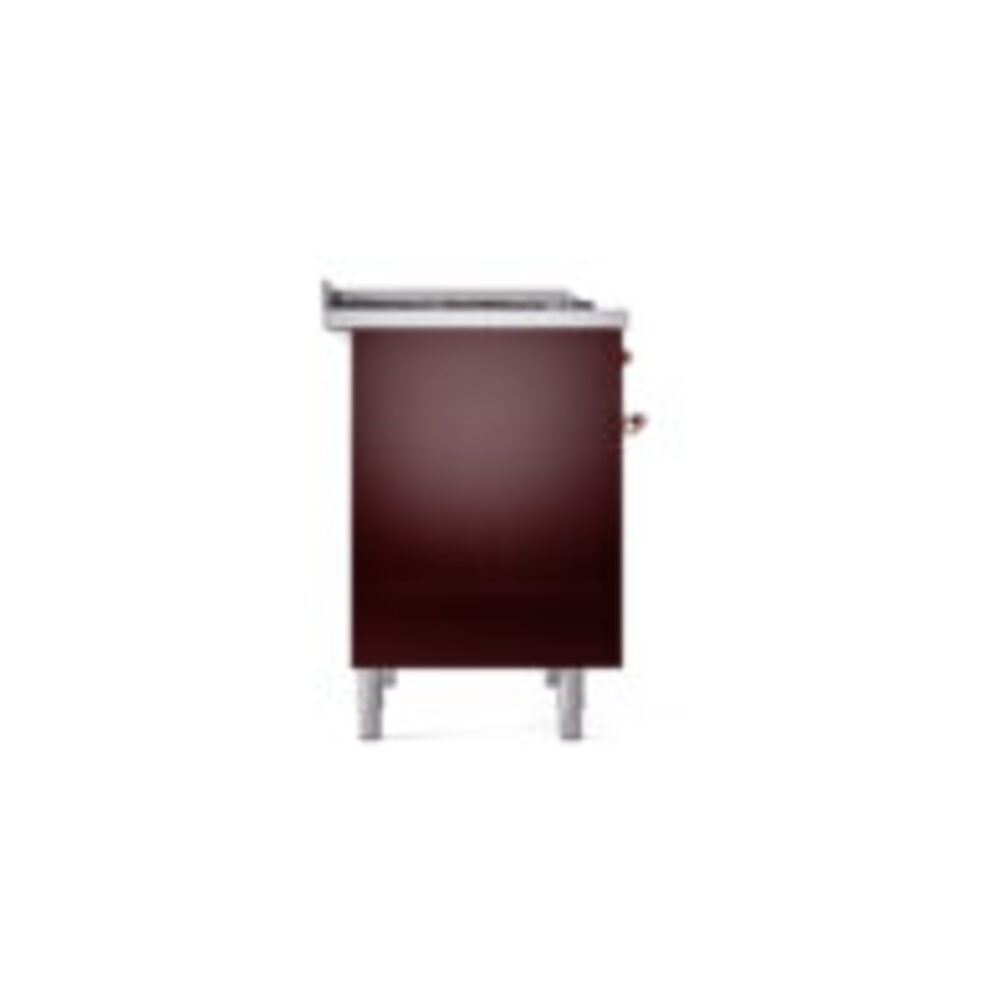 ILVE UPD40FNMPBUPLP Nostalgie II 40" Dual Fuel Range, left side view