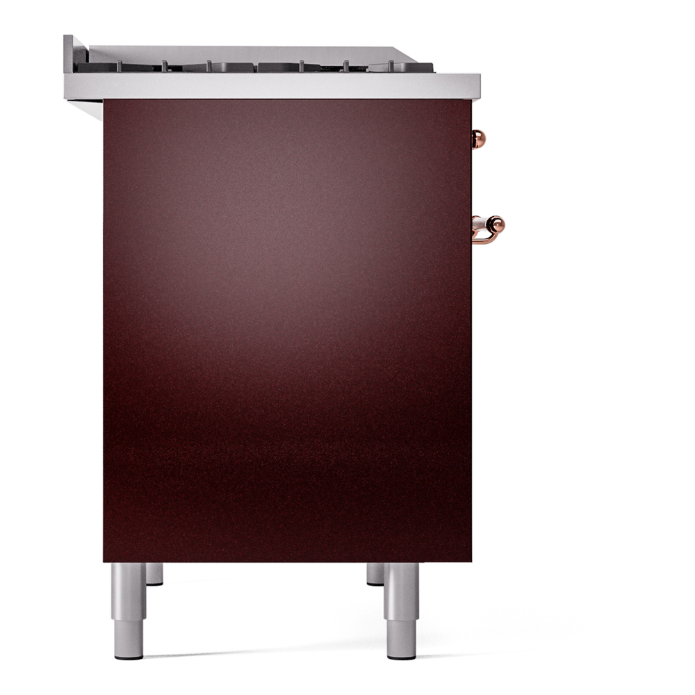 ILVE UPD40FNMPBUPLP Nostalgie II 40" Dual Fuel Range, left side view