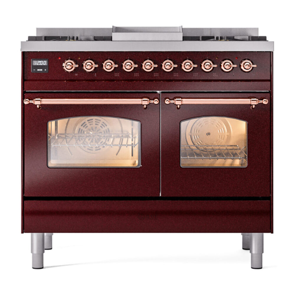 ILVE UPD40FNMPBUP Nostalgie II 40" Dual Fuel Range, front view