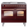 ILVE UPD40FNMPBUP Nostalgie II 40" Dual Fuel Range, front view