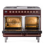 ILVE UPD40FNMPBUP Nostalgie II 40" Dual Fuel Range, oven doors opened