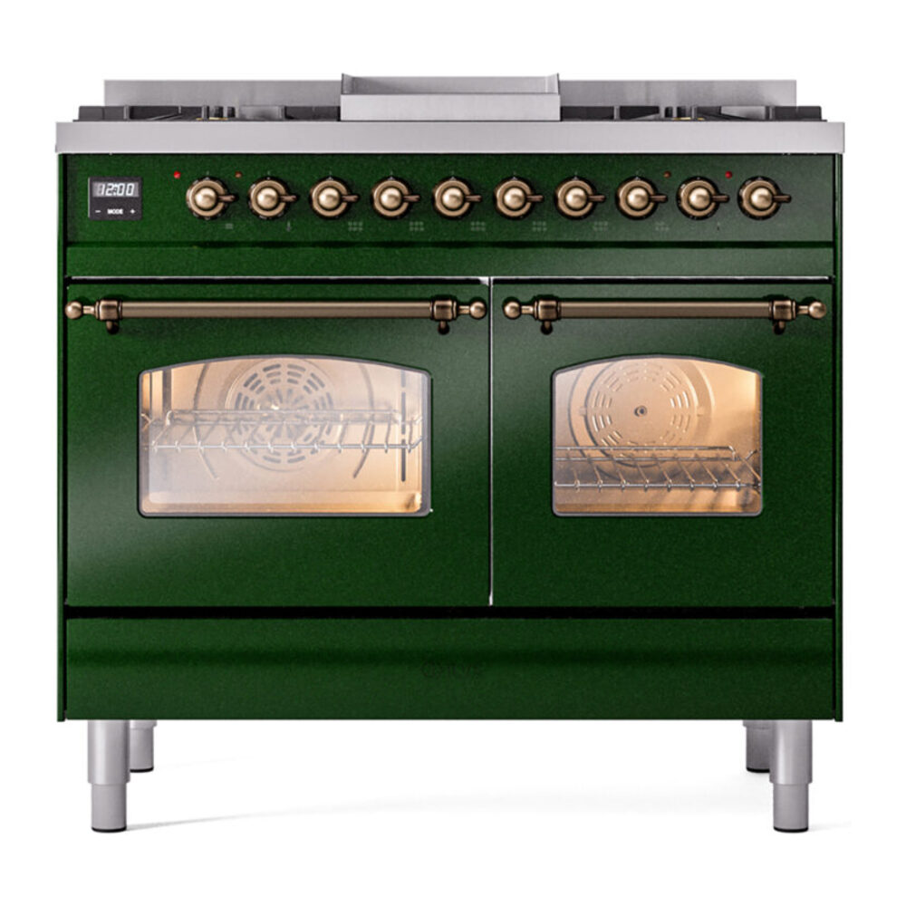 ILVE UPD40FNMPEGB Nostalgie II 40" Dual Fuel Range, front view