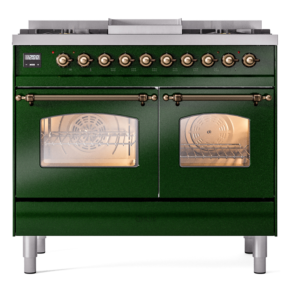 ILVE UPD40FNMPEGB Nostalgie II 40" Dual Fuel Range, front view