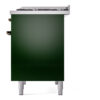 ILVE UPD40FNMPEGB Nostalgie II 40" Dual Fuel Range, right side view