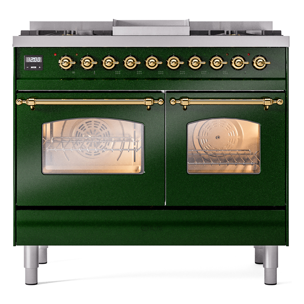 ILVE UPD40FNMPEGG Nostalgie II 40" Dual Fuel Range, front view
