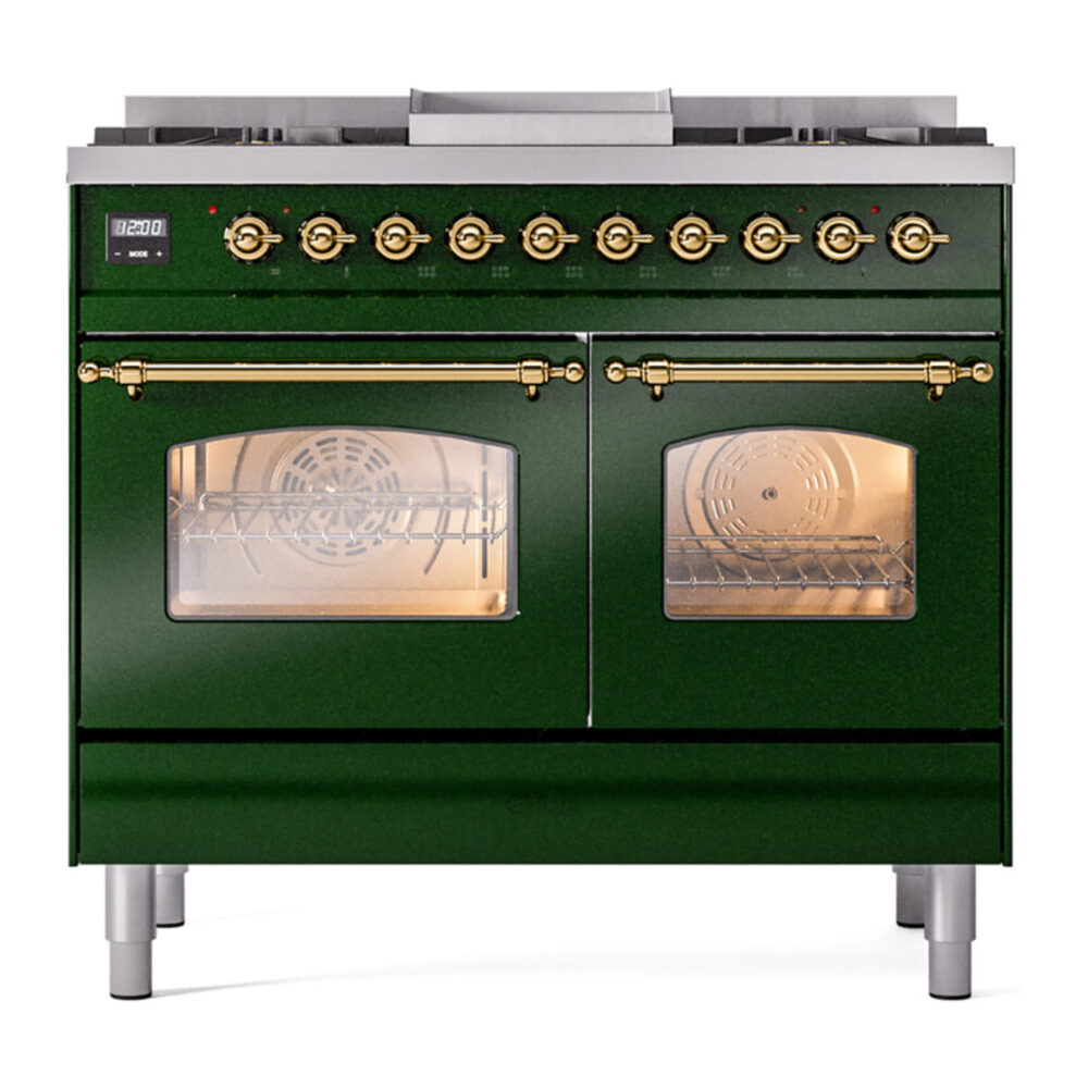 ILVE UPD40FNMPEGG Nostalgie II 40" Dual Fuel Range, front view