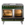 ILVE UPD40FNMPEGG Nostalgie II 40" Dual Fuel Range, oven doors opened