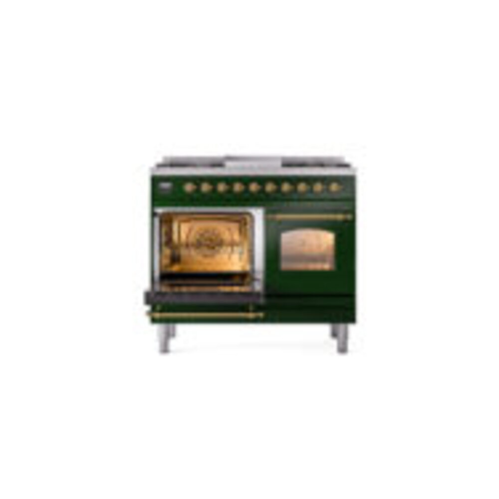 ILVE UPD40FNMPEGG Nostalgie II 40" Dual Fuel Range, main oven door opened