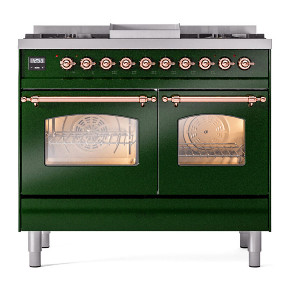ILVE UPD40FNMPEGPLP Nostalgie II 40" Dual Fuel Range, front view