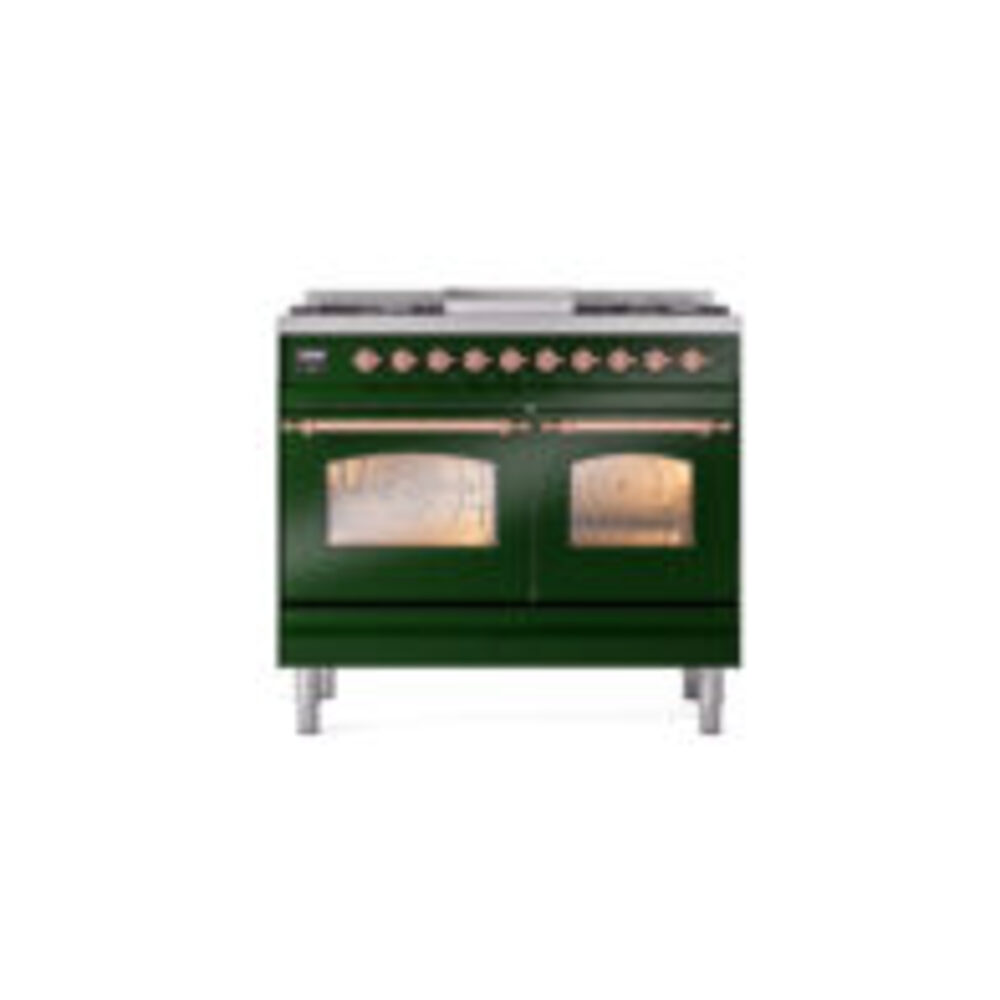 ILVE UPD40FNMPEGPLP Nostalgie II 40" Dual Fuel Range, front view