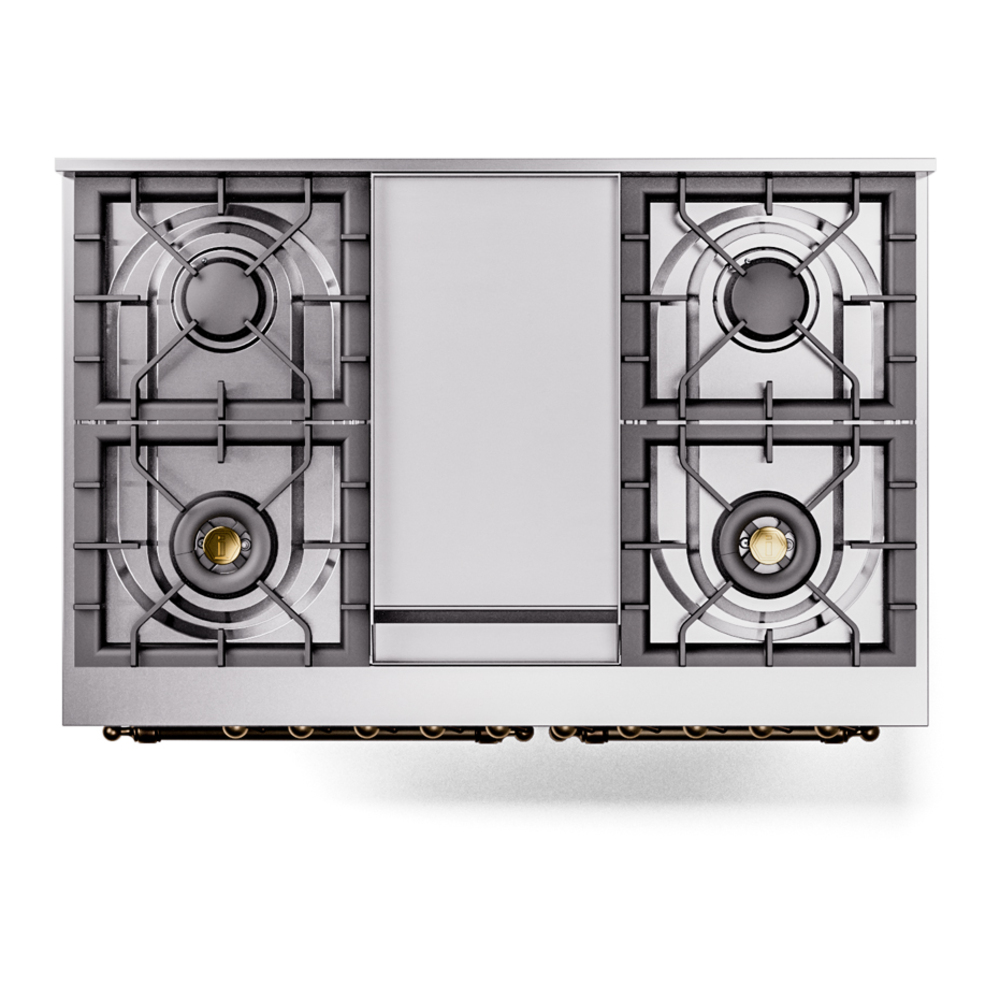 ILVE UPD40FNMPMBBLP Nostalgie II 40" Dual Fuel Range, top view