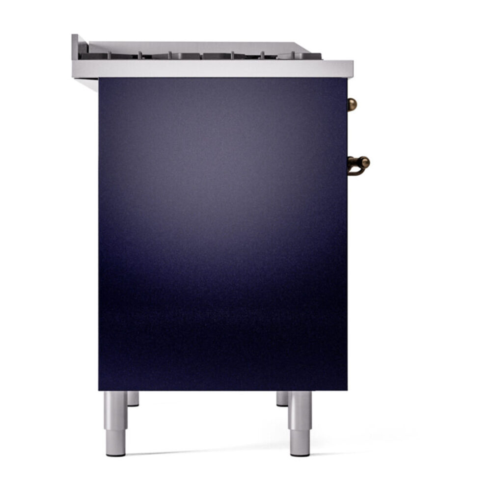 ILVE UPD40FNMPMBBLP Nostalgie II 40" Dual Fuel Range, left side view