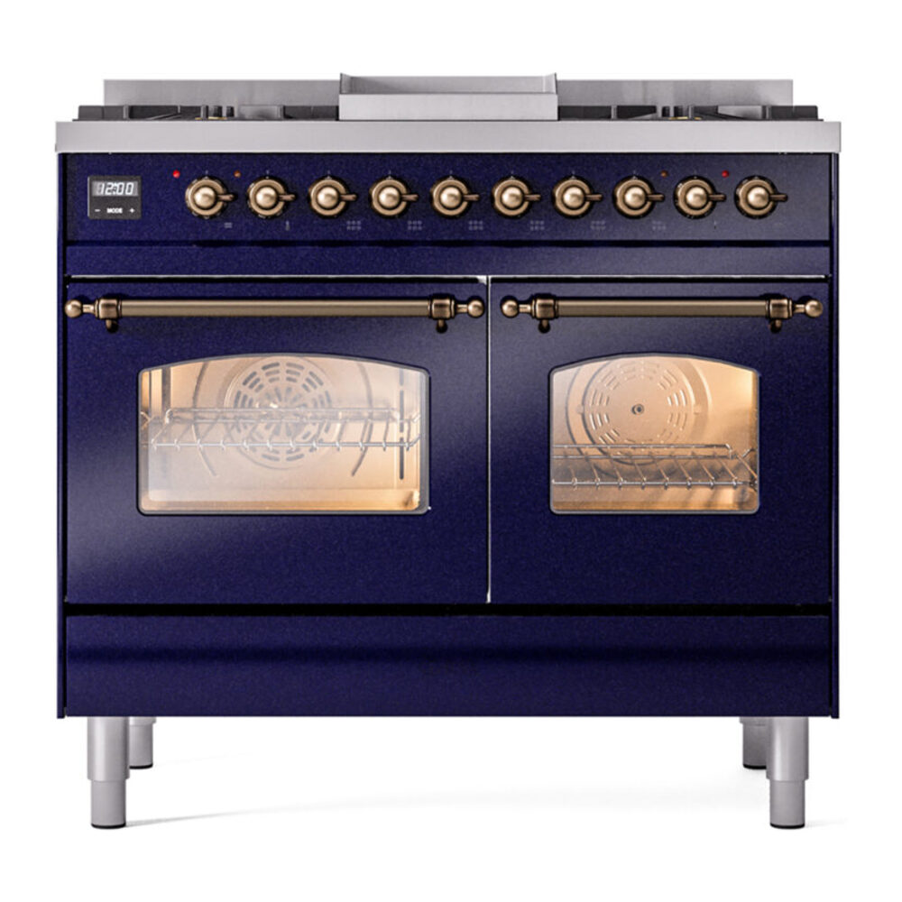 ILVE UPD40FNMPMBB Nostalgie II 40" Dual Fuel Range, front view