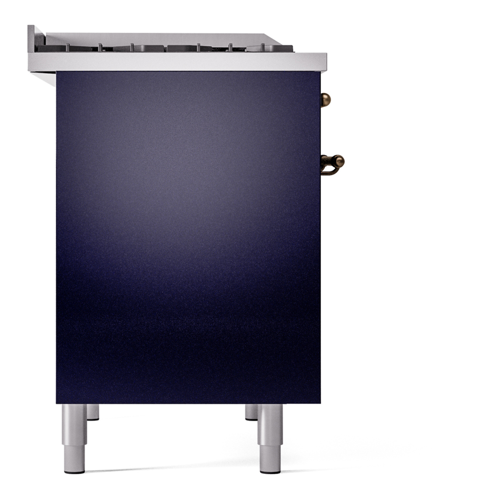 ILVE UPD40FNMPMBB Nostalgie II 40" Dual Fuel Range, left side view