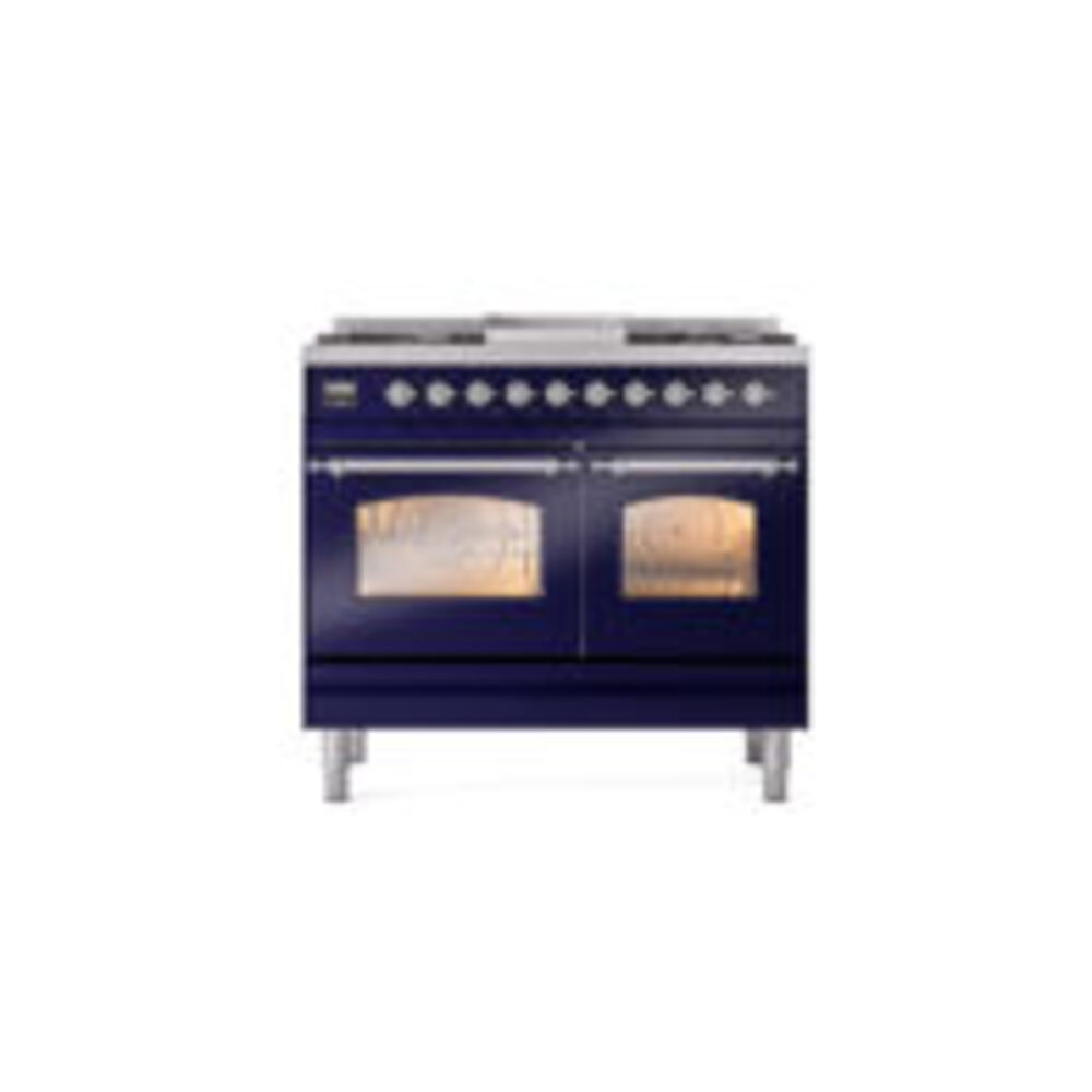 ILVE UPD40FNMPMBCLP Nostalgie II 40" Dual Fuel Range, front view