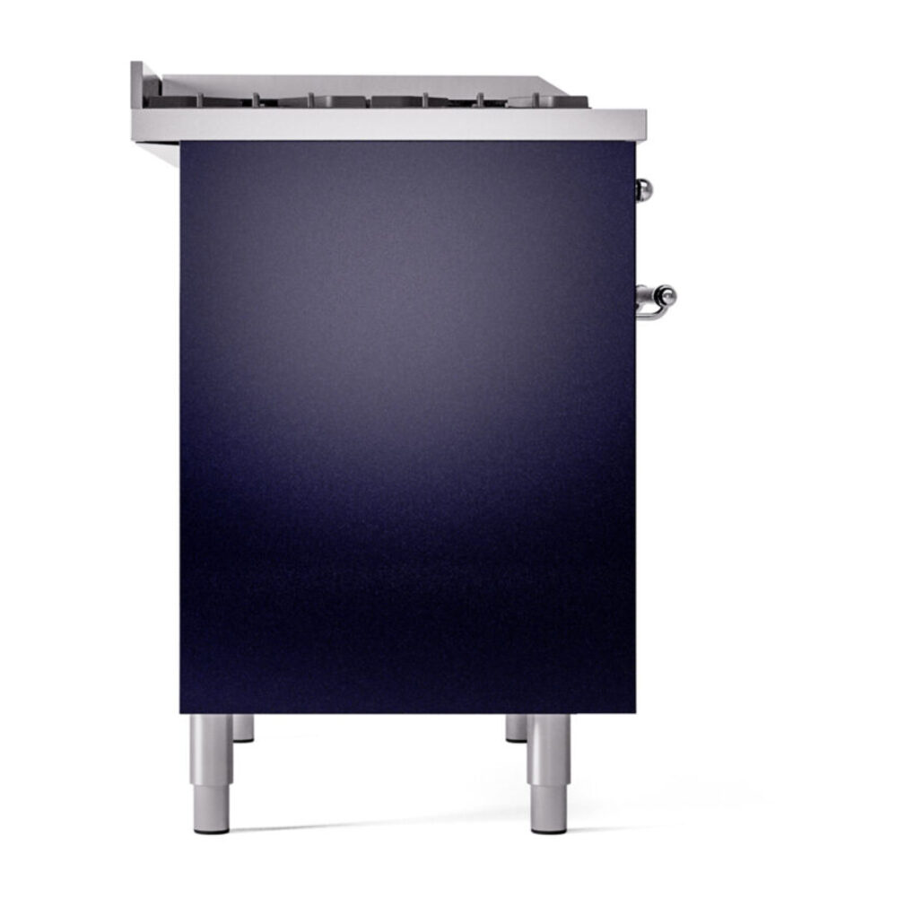 ILVE UPD40FNMPMBCLP Nostalgie II 40" Dual Fuel Range, left side view