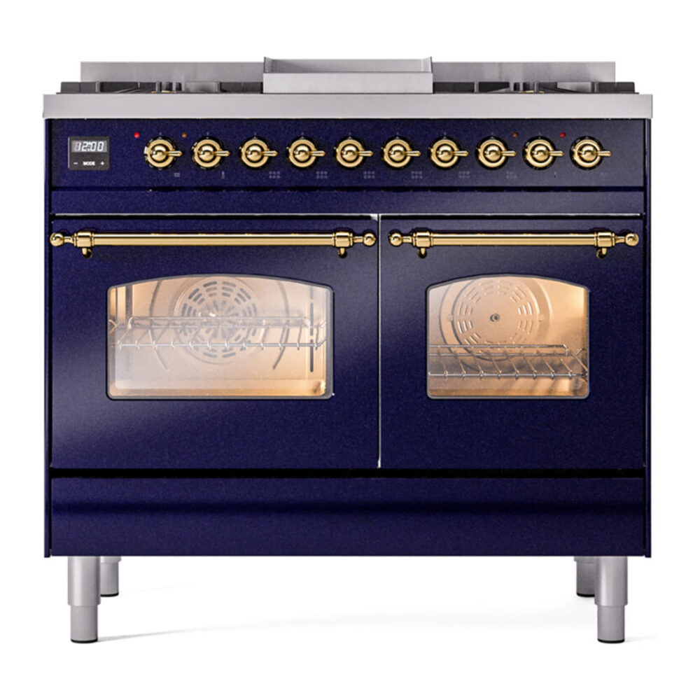 ILVE UPD40FNMPMBGLP Nostalgie II 40" Dual Fuel Range, front view