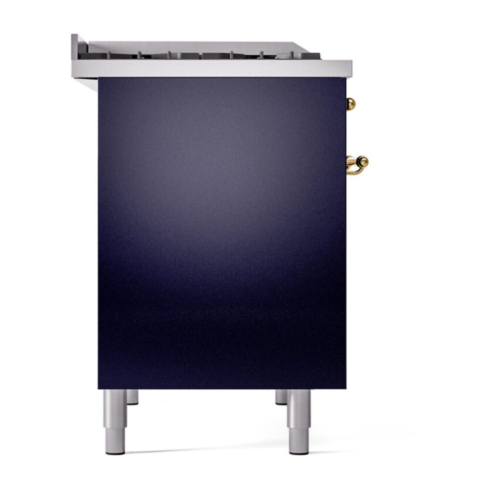 ILVE UPD40FNMPMBGLP Nostalgie II 40" Dual Fuel Range, left side view