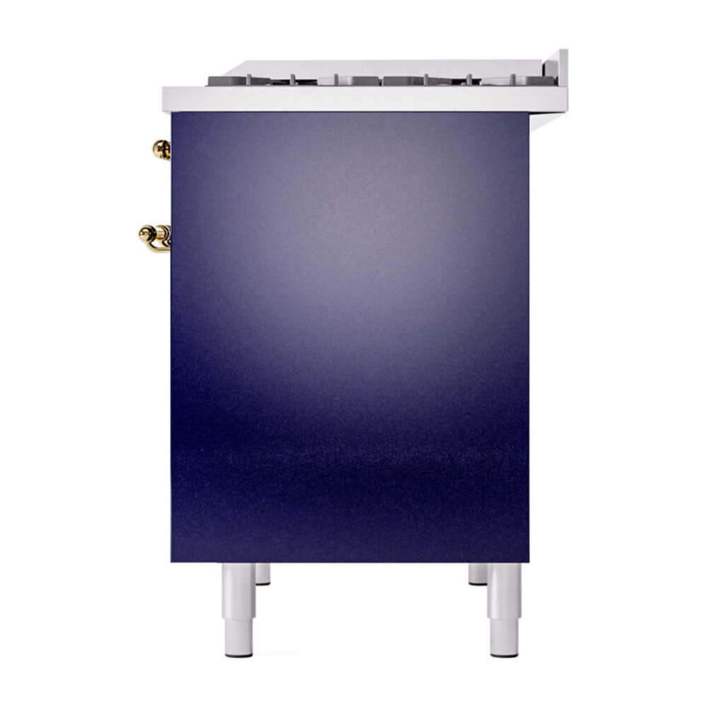 ILVE UPD40FNMPMBGLP Nostalgie II 40" Dual Fuel Range, right side view