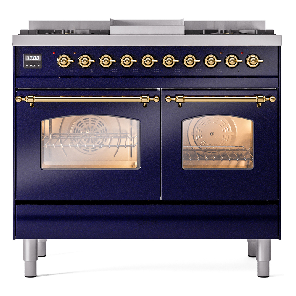ILVE UPD40FNMPMBG Nostalgie II 40" Dual Fuel Range, front view