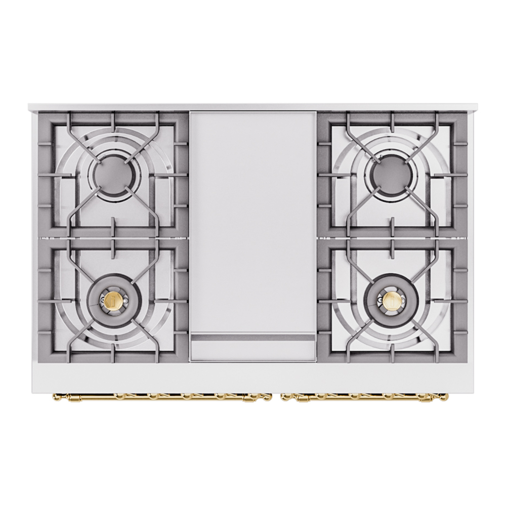 ILVE UPD40FNMPMBG Nostalgie II 40" Dual Fuel Range, top view