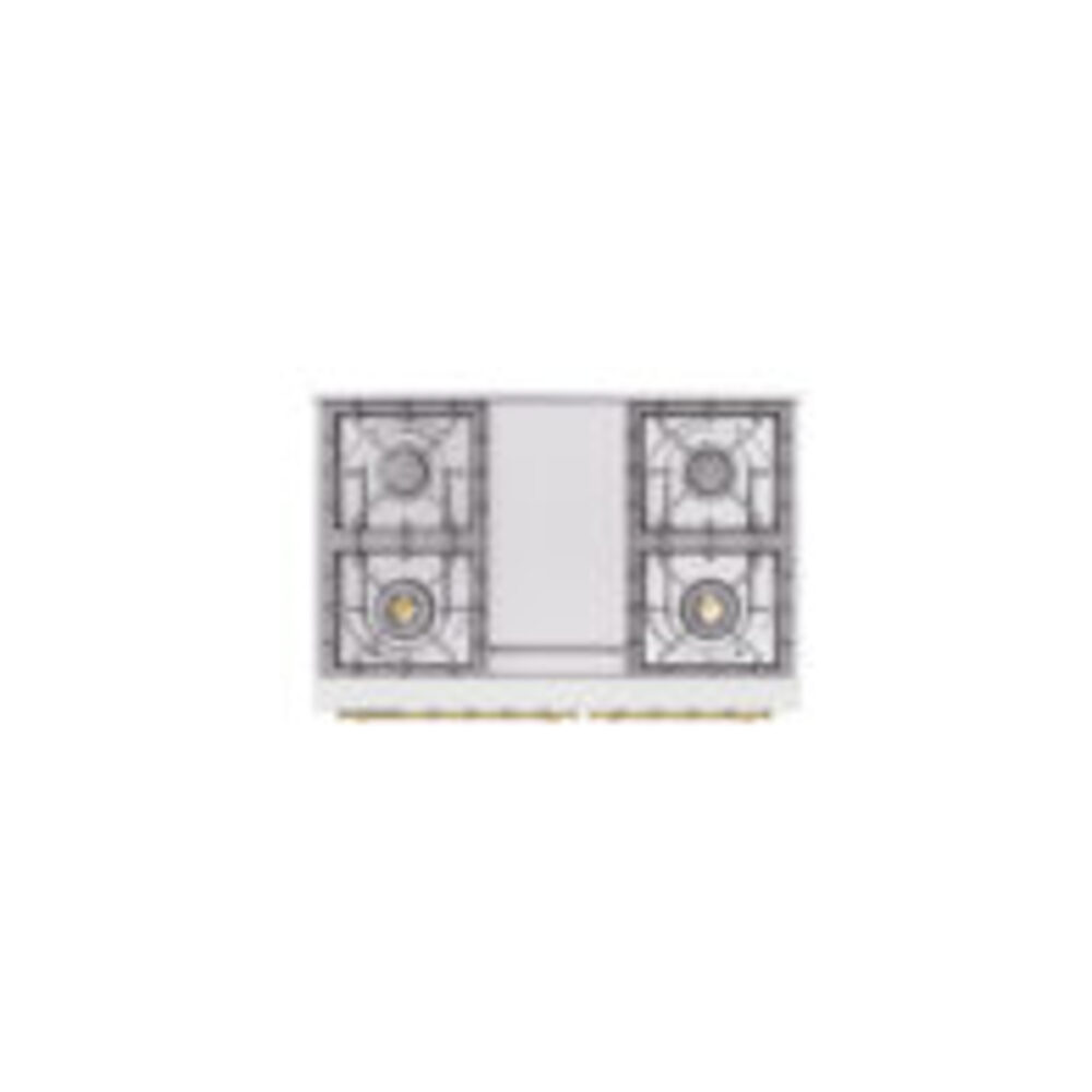 ILVE UPD40FNMPMBG Nostalgie II 40" Dual Fuel Range, top view