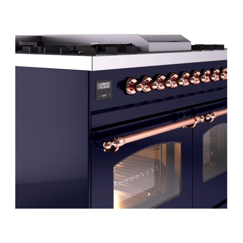 ILVE UPD40FNMPMBPLP Nostalgie II 40" Dual Fuel Range, details
