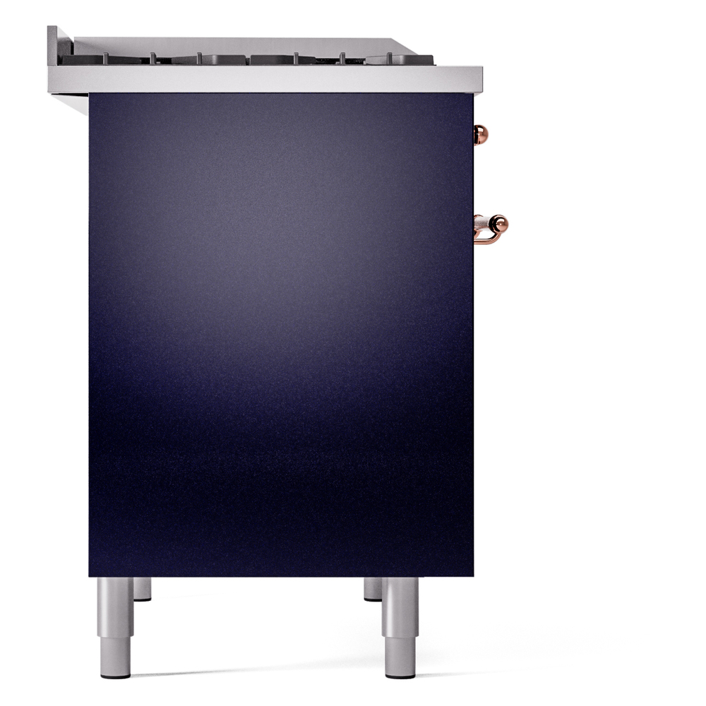 ILVE UPD40FNMPMBPLP Nostalgie II 40" Dual Fuel Range, left side view