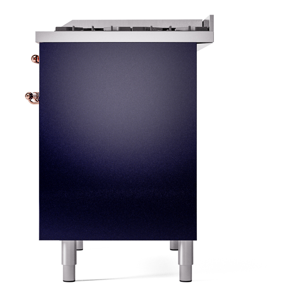 ILVE UPD40FNMPMBPLP Nostalgie II 40" Dual Fuel Range, right side view