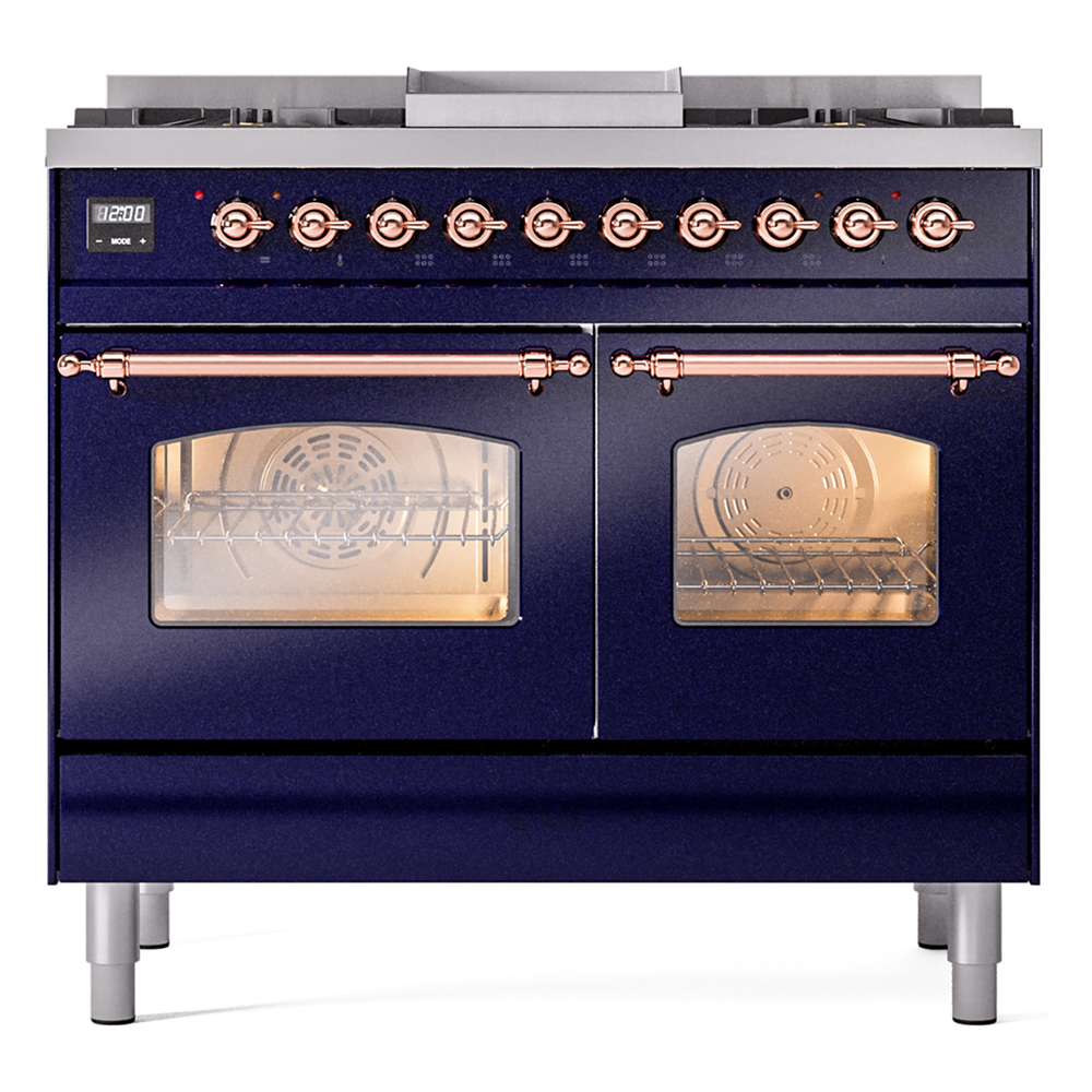 ILVE UPD40FNMPMBP Nostalgie II 40" Dual Fuel Range, front view