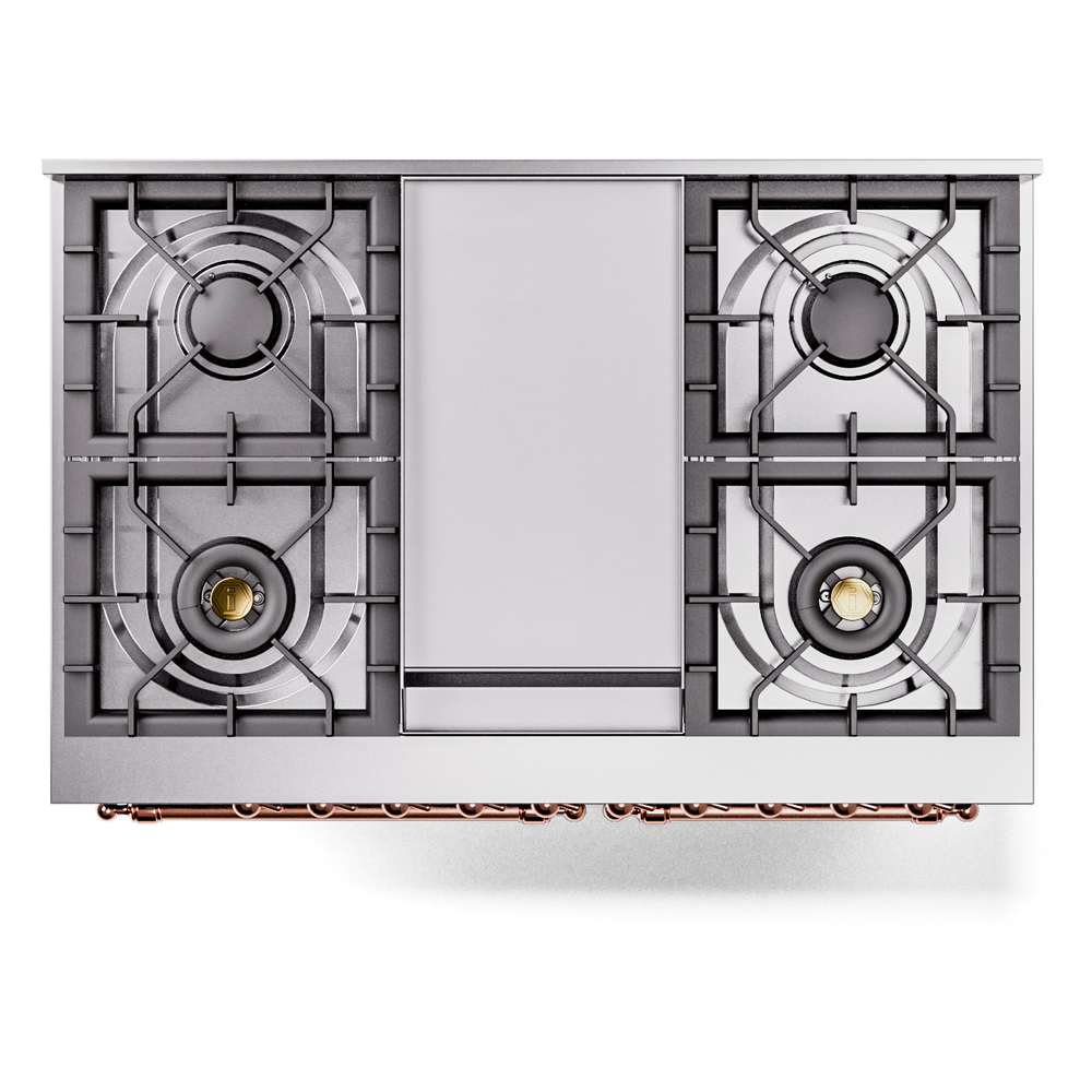ILVE UPD40FNMPMBP Nostalgie II 40" Dual Fuel Range, top view