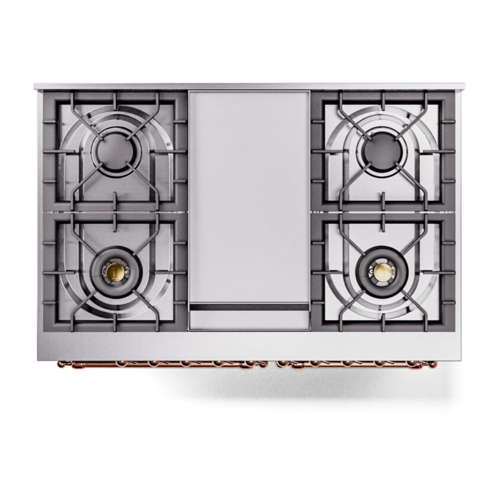 ILVE UPD40FNMPMBP Nostalgie II 40" Dual Fuel Range, top view