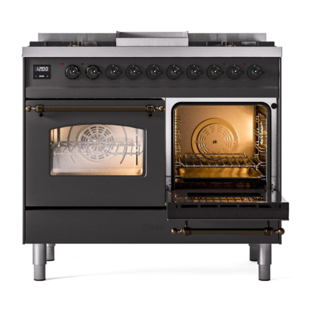 ILVE UPD40FNMPMGBLP side oven door opened