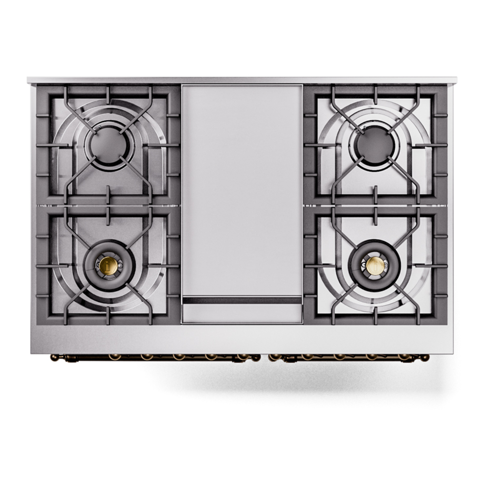 ILVE UPD40FNMPMGBLP Nostalgie II 40" Dual Fuel Range, top view