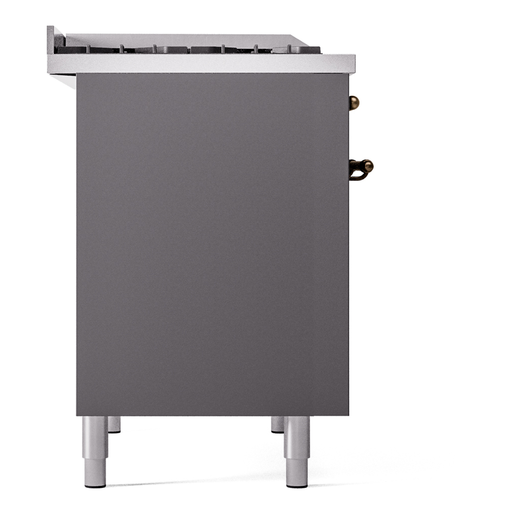 ILVE UPD40FNMPMGBLP Nostalgie II 40" Dual Fuel Range, left side view