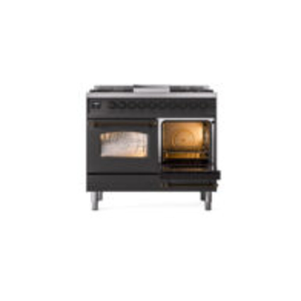 ILVE UPD40FNMPMGB side oven door opened
