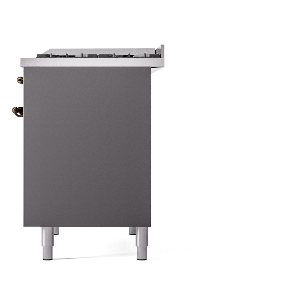 ILVE UPD40FNMPMGB Nostalgie II 40" Dual Fuel Range, right side view