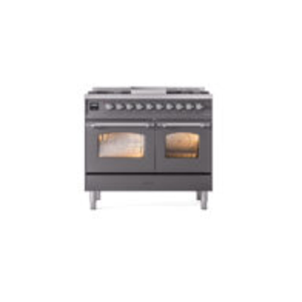 ILVE UPD40FNMPMGCLP Nostalgie II 40" Dual Fuel Range, front view
