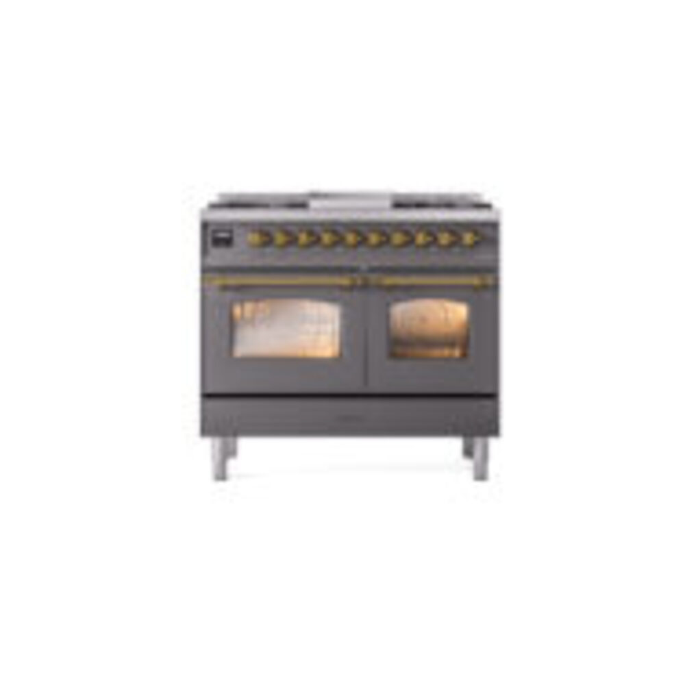 ILVE UPD40FNMPMGG Nostalgie II 40" Dual Fuel Range, front view