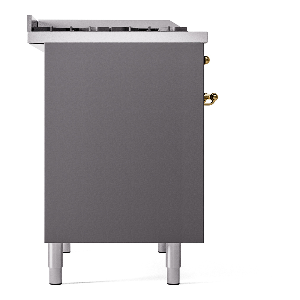 ILVE UPD40FNMPMGG Nostalgie II 40" Dual Fuel Range, left side view