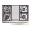 ILVE UPD40FNMPMGG Nostalgie II 40" Dual Fuel Range, top view