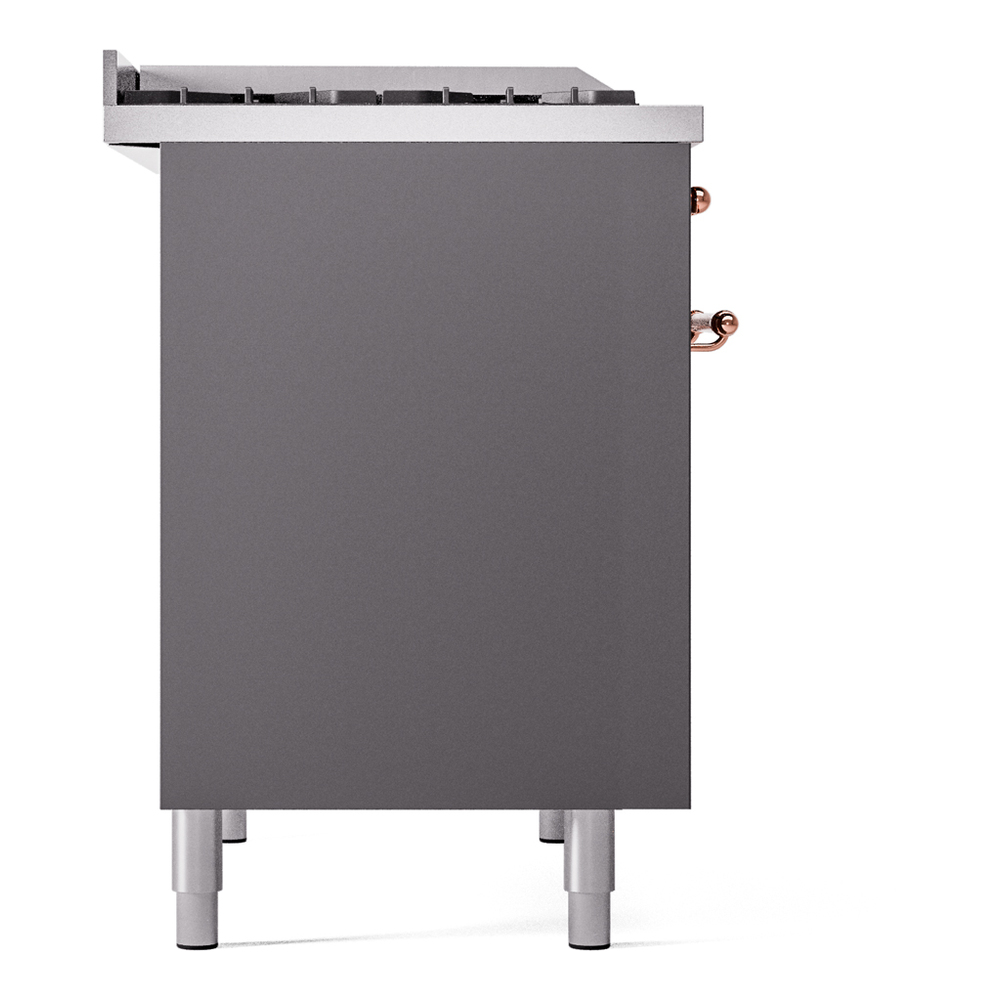 ILVE UPD40FNMPMGPLP Nostalgie II 40" Dual Fuel Range, left side view