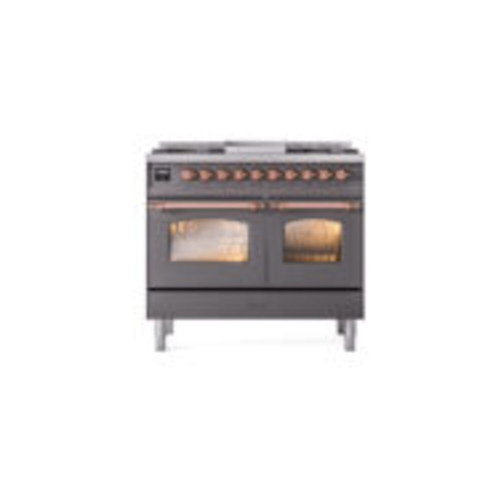 ILVE UPD40FNMPMGP Nostalgie II 40" Dual Fuel Range, front view
