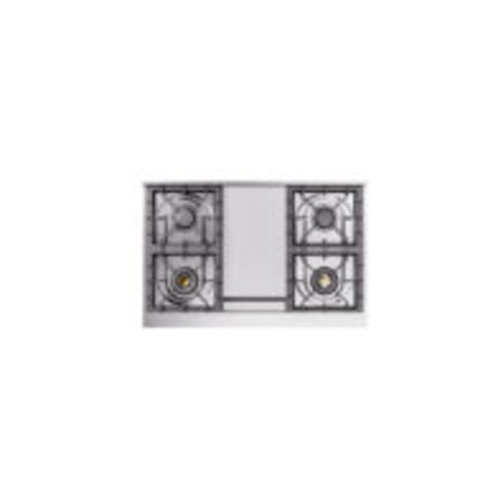 ILVE UPD40FNMP Nostalgie II 40 inch Dual Fuel Range with Double Ovens, 6 Burners and Griddle